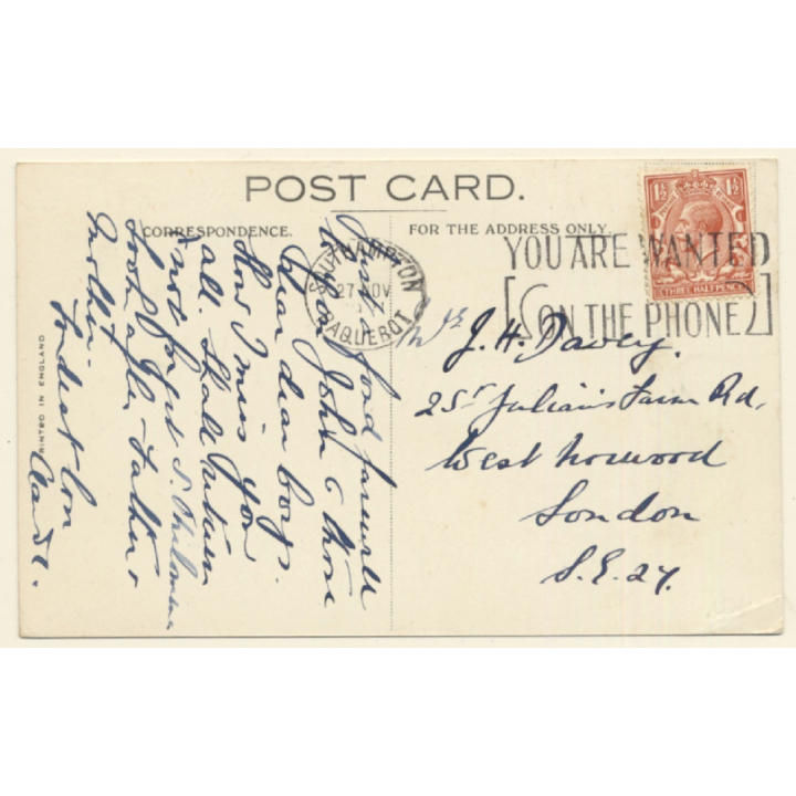 Cunard Line: R.M.S. Aquitania / Steamer (Vintage PC 1921)