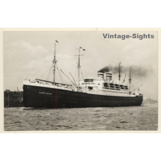 Dampfer Albert Ballin / Steamer Hamburg Amerika Linie (Vintage RPPC ~1920s)