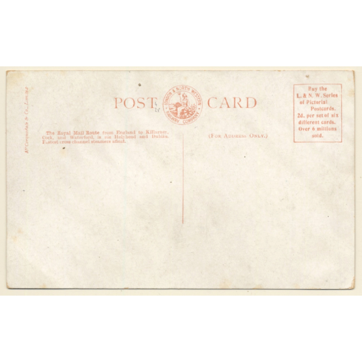 S.S. Scotia / Holyhead & Dublin Service (Vintage PC ~1920s)