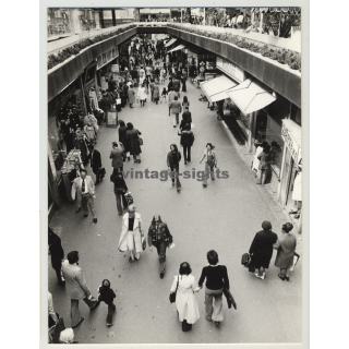 70173 Stuttgart / Germany: Looking Down On Schulstrasse (Vintage Photo 1974)