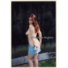 Natural Semi Nude Redhead In Front Of Barn*1 (Vintage Photo ~1990s)