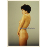 Erotic Study: Shorthaired Nude Curlyhead Standing (Vintage Photo ~1990s)