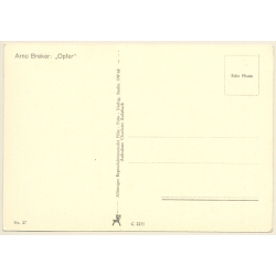 Arno Breker: Opfer / Nude Sculpture (Vintage RPPC ~1930s/1940s)