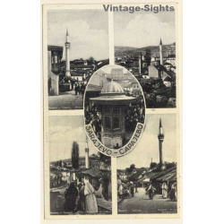 Sarajevo / Bosnia Herzegovina: Alifakovac - Multi View (Vintage PC 1938)