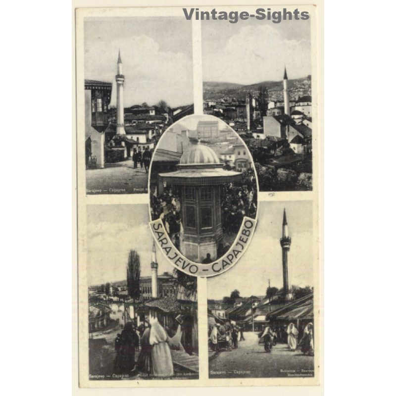 Sarajevo / Bosnia Herzegovina: Alifakovac - Multi View (Vintage PC 1938)