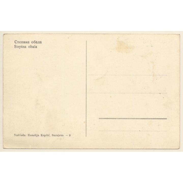 Sarajevo / Bosnia & Herzegovina: Partial View - Miljacka (Vintage PC ~1910s/1920s)