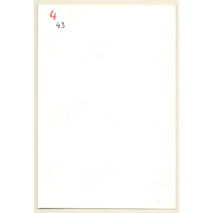 Rear View: Semi Nude Female With Headscarf / Butt - Faux Fur Coat (Vintage Photo ~1990s)