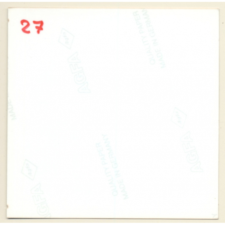 Busty Topless Curlyhead On Chair (Vintage Photo ~1990s)