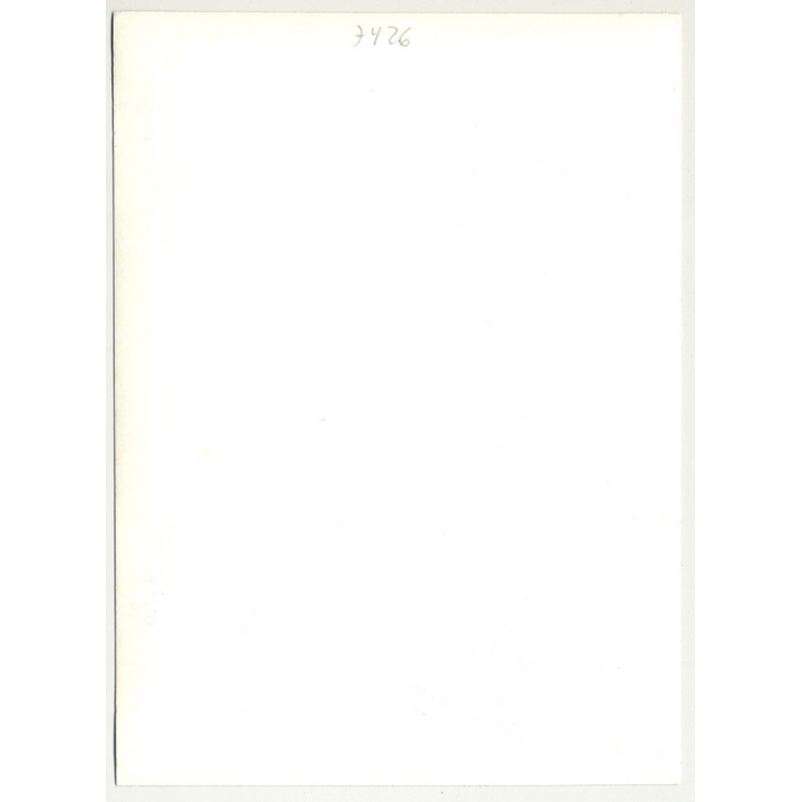 2 Nude Females On Couch / Flower Pattern (Vintage Photo B/W 1980s)