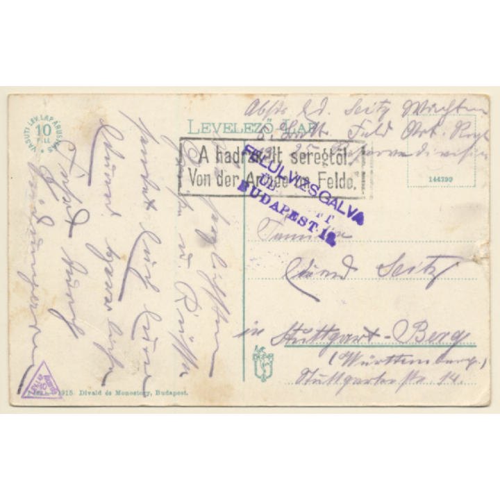 Dombovar - Udjombovar / Hungary: Palyaudvar - Bahnhof (Vintage PC ~1910s)