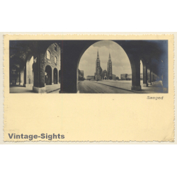 Szeged / Hungary: View Onto Cathedral - Fogadalmi Templom (Vintage RPPC 1932)