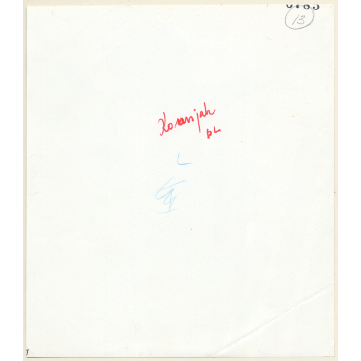 Erotic Study by Lilo Korenjak: 2 Topless Girlfriends In Staircase / Lesbian INT (Vintage Photo ~1970s)