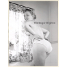 Erotic Study By R. Seufert: Cheeky Topless Pin-Up Girl Teases Camera (Vintage Photo ~1950s/1960s)