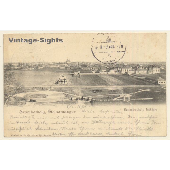 Szombathely - Steinamanger / Hungary: Total View (Vintage PC 1899)