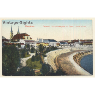 Komárom / Slovakia: Ferencz József-rekpart - Franz Josef Quai (Vintage PC)
