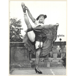 Erotic Study By R. Seufert: Female Pin-Up Can-Can Dancer Lifts Leg (Vintage Photo ~1950s/1960s)