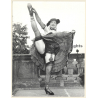 Erotic Study By R. Seufert: Female Pin-Up Can-Can Dancer Lifts Leg (Vintage Photo ~1950s/1960s)