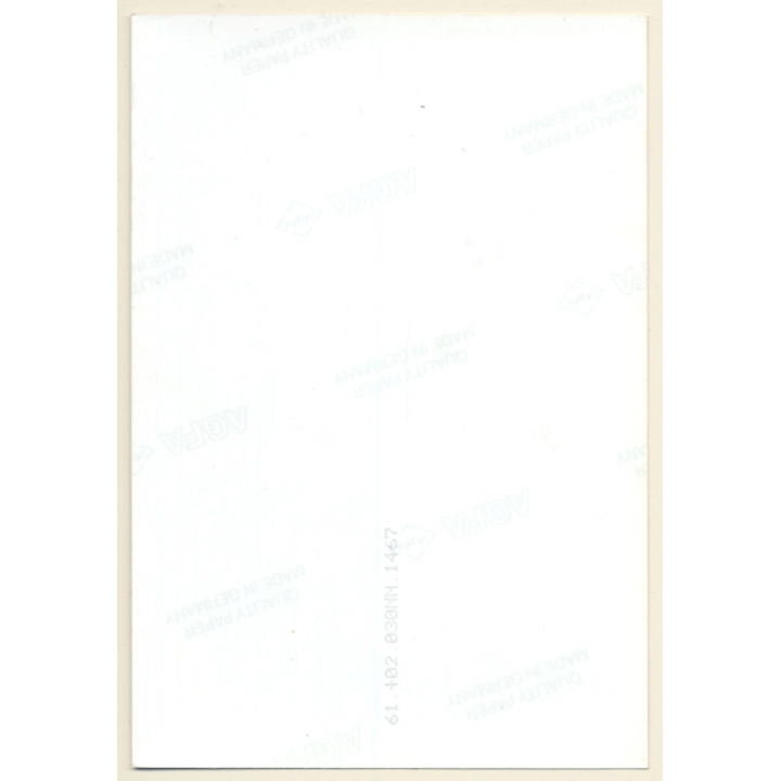 Rear View: Blonde Nude In Nylons Kneeling On Chair (Vintage Photo ~1990s)