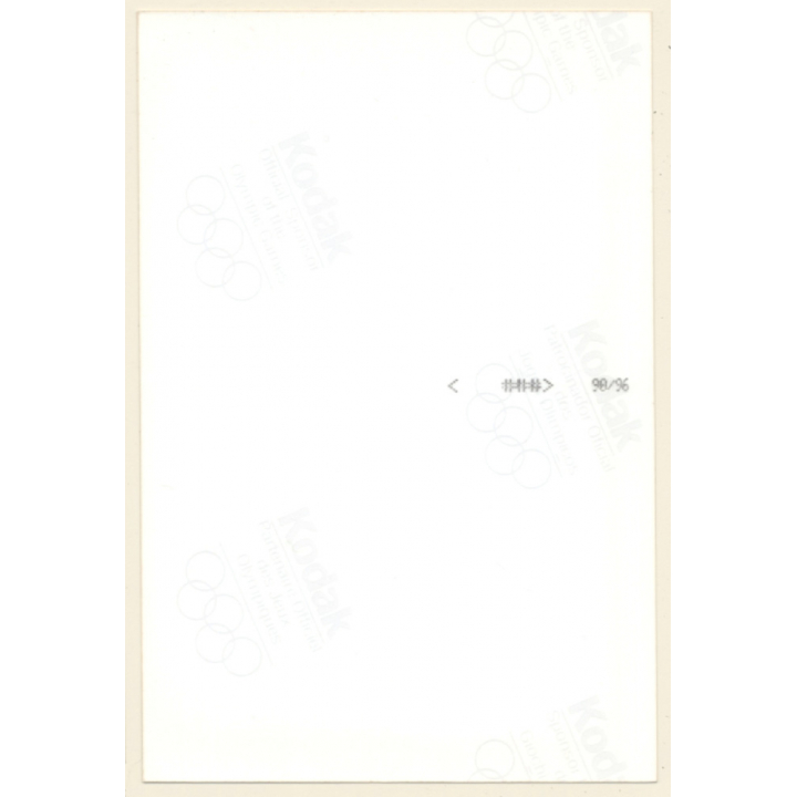 Rear View: Slim Blonde Nude On Black Blanket (Vintage Photo ~1990s)