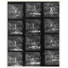 Erotic Study by George Brauer: Nude Pin-Up Alecia Francone On Rocks (Vintage Contact Sheet - 12 Photos 1970s/1980s)