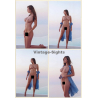 Artistic Erotic Study: Slim Busty Nude Brunette Outdoors (Set Of 4 Digital Photos)