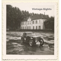 MG T-Type - TC Midget or TB Midget At Rallye / Oldtimer (Vintage Photo ~1940s)