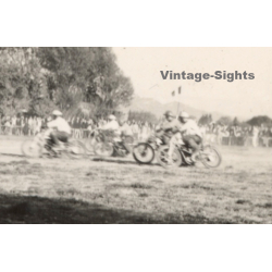 Mulhouse / France: Motorcycles Playing Motoball (Vintage Photo 1942)