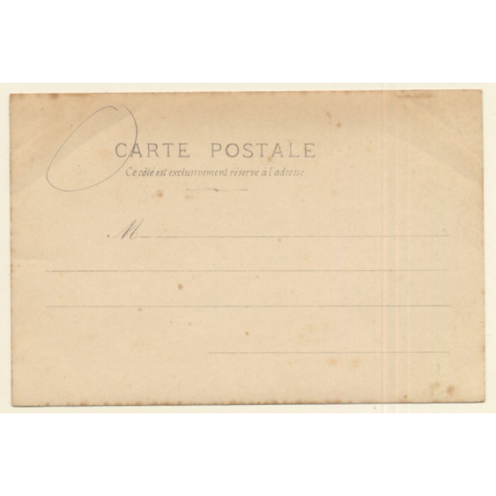 Art Nouveau: La Veillee / Les Vitraux - Glass Art (Vintage RPPC 1900s)