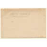 Art Nouveau: La Veillee / Les Vitraux - Glass Art (Vintage RPPC 1900s)