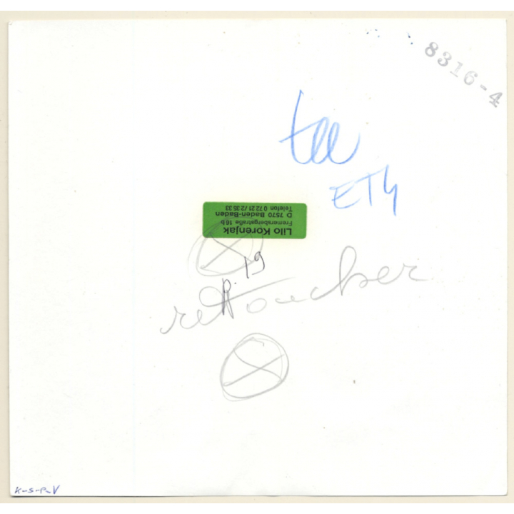 Erotic Study: 2 Nude Females In Living Room / Flocati - Lesbian INT (Vintage Photo KORENJAK 1970s/1980s)