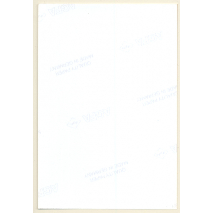 Erotic Study: Rear View Of Darkhaired Nude Leaning On Backrest Of Chair (Vintage Photo ~1990s)