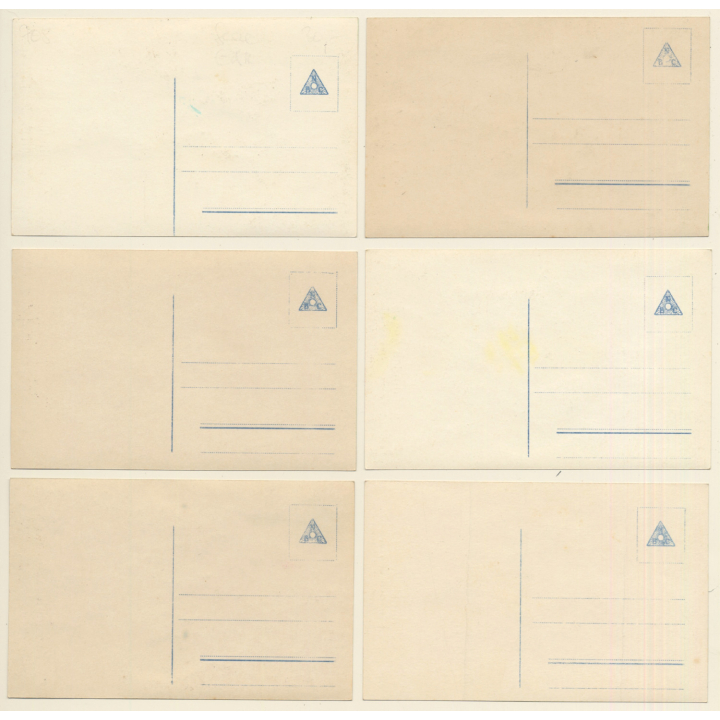 Zwei Dunkle Augen! / Romance - Couple In Love - Kitsch (Set Of 6 Vintage RPPCs 1910s)