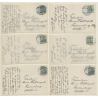Ein Braves Weib, Ein Herzig Kind / Family - Couple In Love - Kitsch (Set Of 6 Vintage RPPCs 1911)