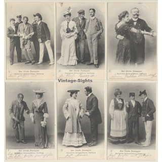 Deutsches Schauspielhaus Hamburg: Der Blinde Passagier (Set Of 6 Vintage PCs 1903)