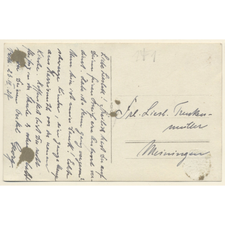 Harrismuth / Orange Free State (South Africa): Indigenous In Front Of New Church (Vintage RPPC 1927)