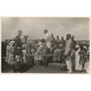 Bethlehem / Orange Free State (South Africa): Laying Foundation Stone Of Church (Vintage RPPC 1927)