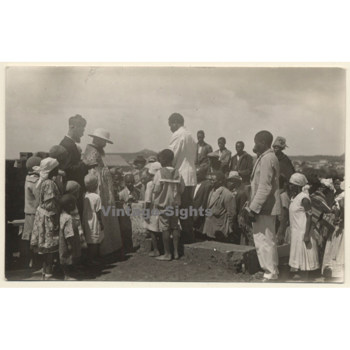 Bethlehem / Orange Free State (South Africa): Laying Foundation Stone Of Church (Vintage RPPC 1927)