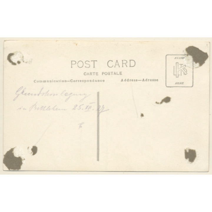 Bethlehem / Orange Free State (South Africa): Laying Foundation Stone Of Church (Vintage RPPC 1927)