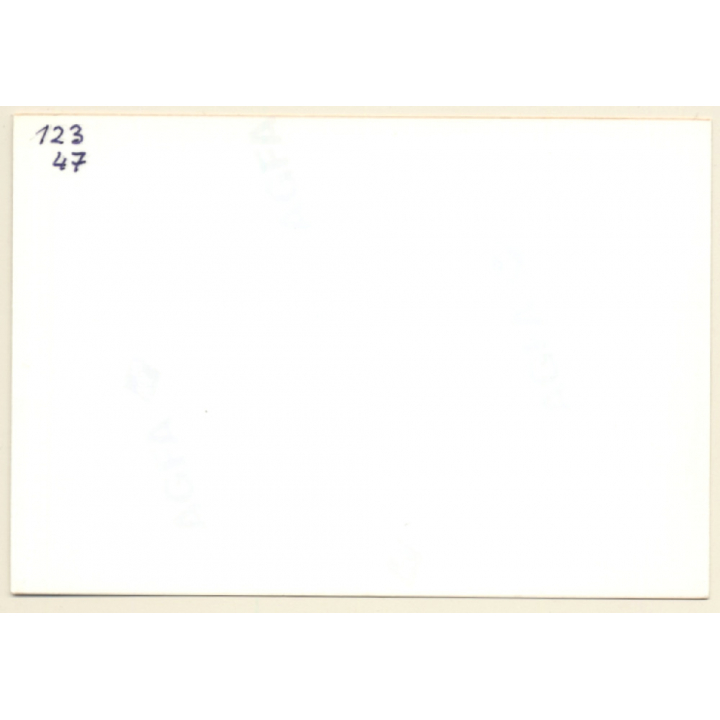 Erotic Study: Rear View Of Pensive Darkhaired Nude On Blanket (Vintage Photo ~1990s)