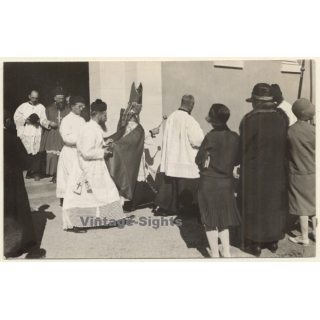 Winburg / Orange Free State (South Africa): Inauguration Of Church / Priests (Vintage RPPC 1930)