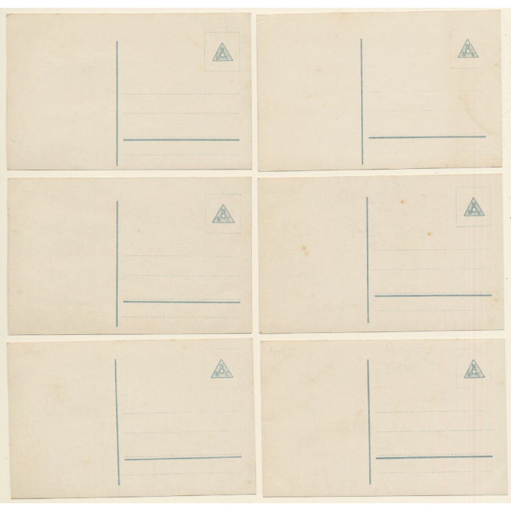 A Busserl / Romance - Kissing Couple - Kitsch (Set Of 6 Vintage RPPCs 1910s)