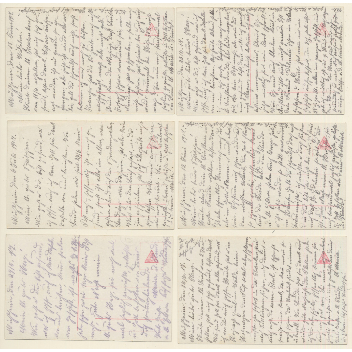 Herzens-Sehnsucht / Lonely Woman - Romance - Kitsch (Set Of 6 Vintage RPPCs 1910s)