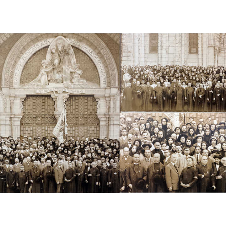 P.Viron: 4. Peregrinacion Mallorquina a Lourdes 14-18 Julio 1918 (Large Vintage Photo)