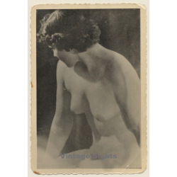 Erotic Study: Close-up Of Classic Nude Female (Vintage 2nd Gen. Photo ~1940s/1950s)
