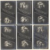 Sah Ein Knab Ein Röslein Steh'n / Romance - Couple - Kitsch (Set Of 6 Vintage RPPCs 1916)