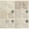 Sah Ein Knab Ein Röslein Steh'n / Romance - Couple - Kitsch (Set Of 6 Vintage RPPCs 1916)