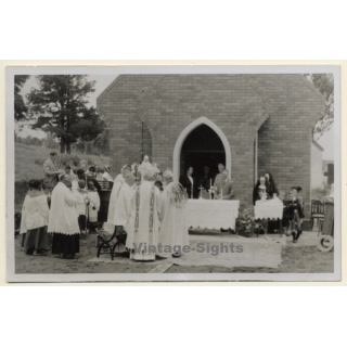 Reitz / Orange Free State (South Africa): Inauguration Of The New Church (Vintage RPPC 1954)