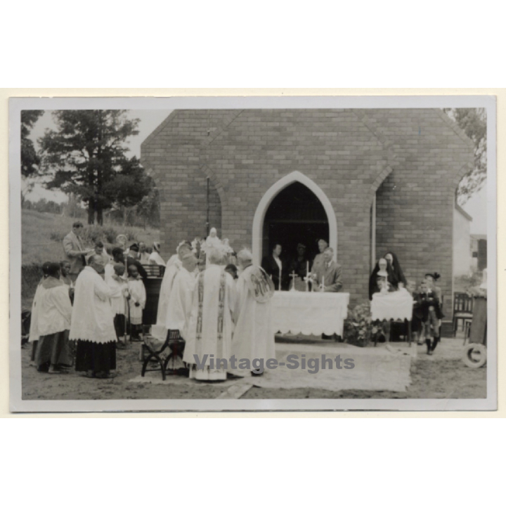 Reitz / Orange Free State (South Africa): Inauguration Of The New Church (Vintage RPPC 1954)