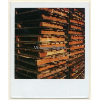 Photo Art: Stack Of Pallets (Vintage Polaroid SX-70 1980s)