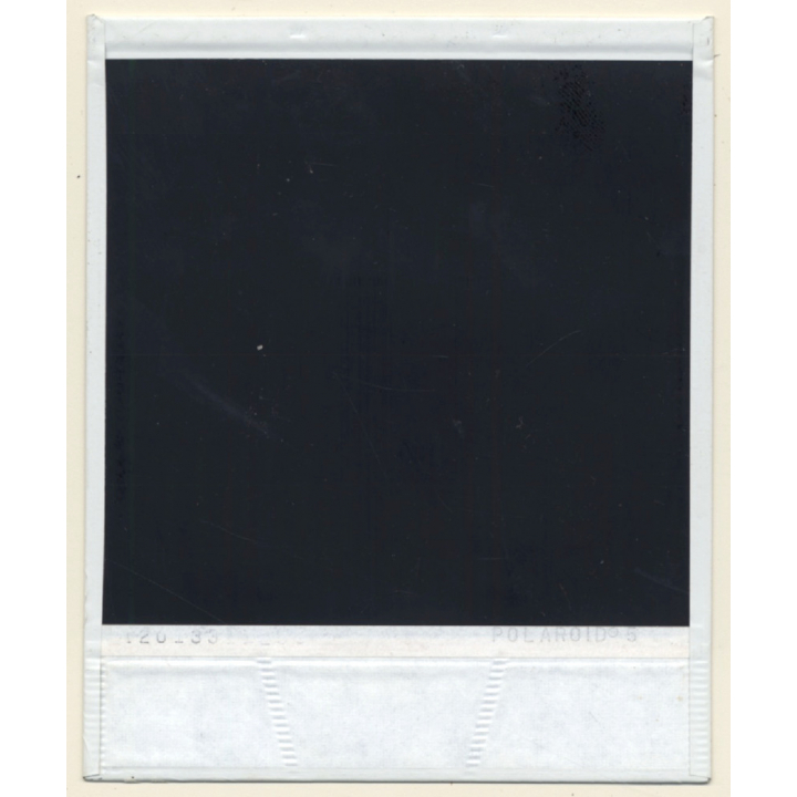 Photo Art: Cable Drum Behind Wood Wall (Vintage Polaroid SX-70 1980s)